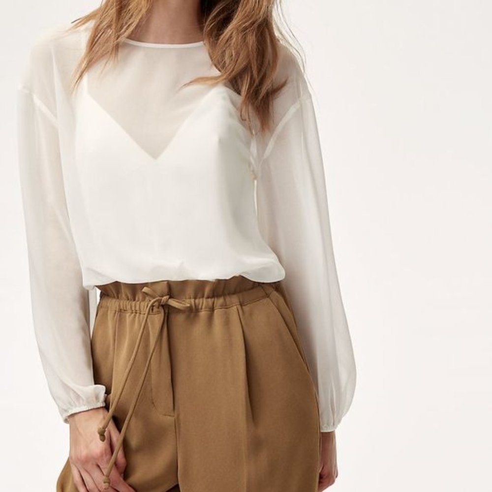 Aritzia Wilfred Talmont Bodysuit White size M